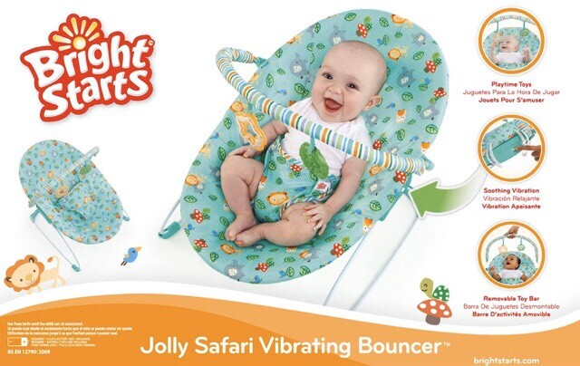 bright starts safari vibrating bouncer